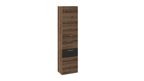 Шкаф Инфи Черный/Дуб Монастырский (Ш-492 x В-1927 x Г-356 мм)